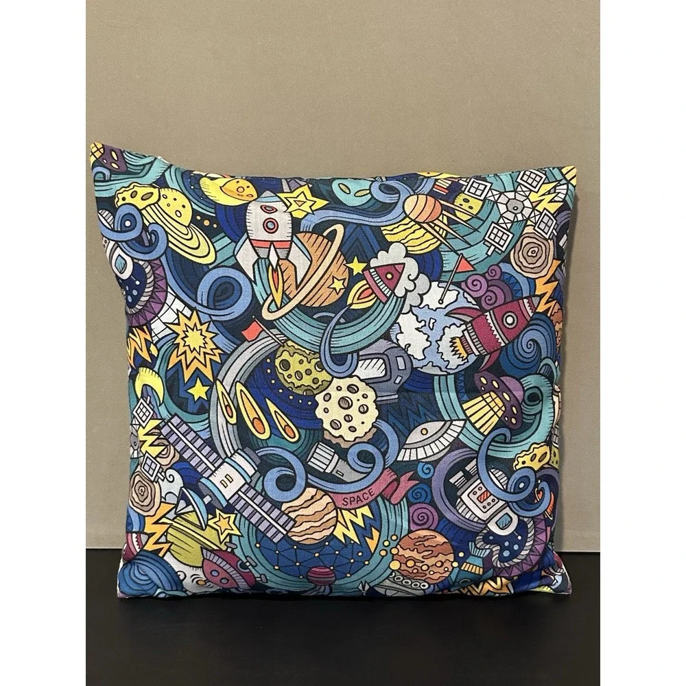 Rocket Themed Reading Pillow ‎ ( Reading Takes Me Out Of This World )